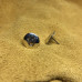 Silver Bear Paw Post Earrings