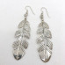 Silver Blessing Feather Earrings (Large)