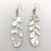 Silver Blessing Feather Earrings (Extra Large)