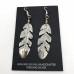 Silver Blessing Feather Earrings (Medium)