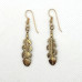 Gold Blessing Feather Earrings