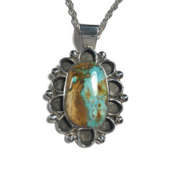 Royston Turquoise & Sterling Silver Pendant