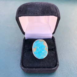 Cerrillos Turquoise & Sterling Silver Ring