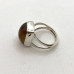 Brown Agate & Sterling Silver  Ring