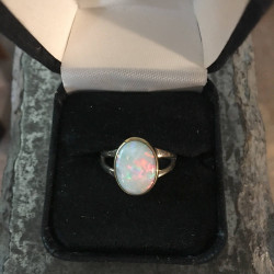 Australian Opal & Gold Ring