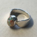 Cantera Mexican Fire Opal & Sterling Silver Ring