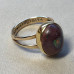 Cantera Mexican Fire Opal & Gold Ring