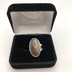Lace Agate & Sterling Silver Ring