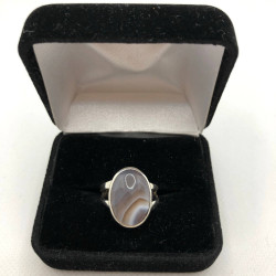 Lace Agate & Sterling Silver Ring
