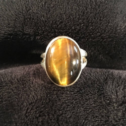 Sterling Silver Cat's Eye Ring